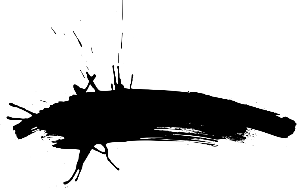 Клякса кистью