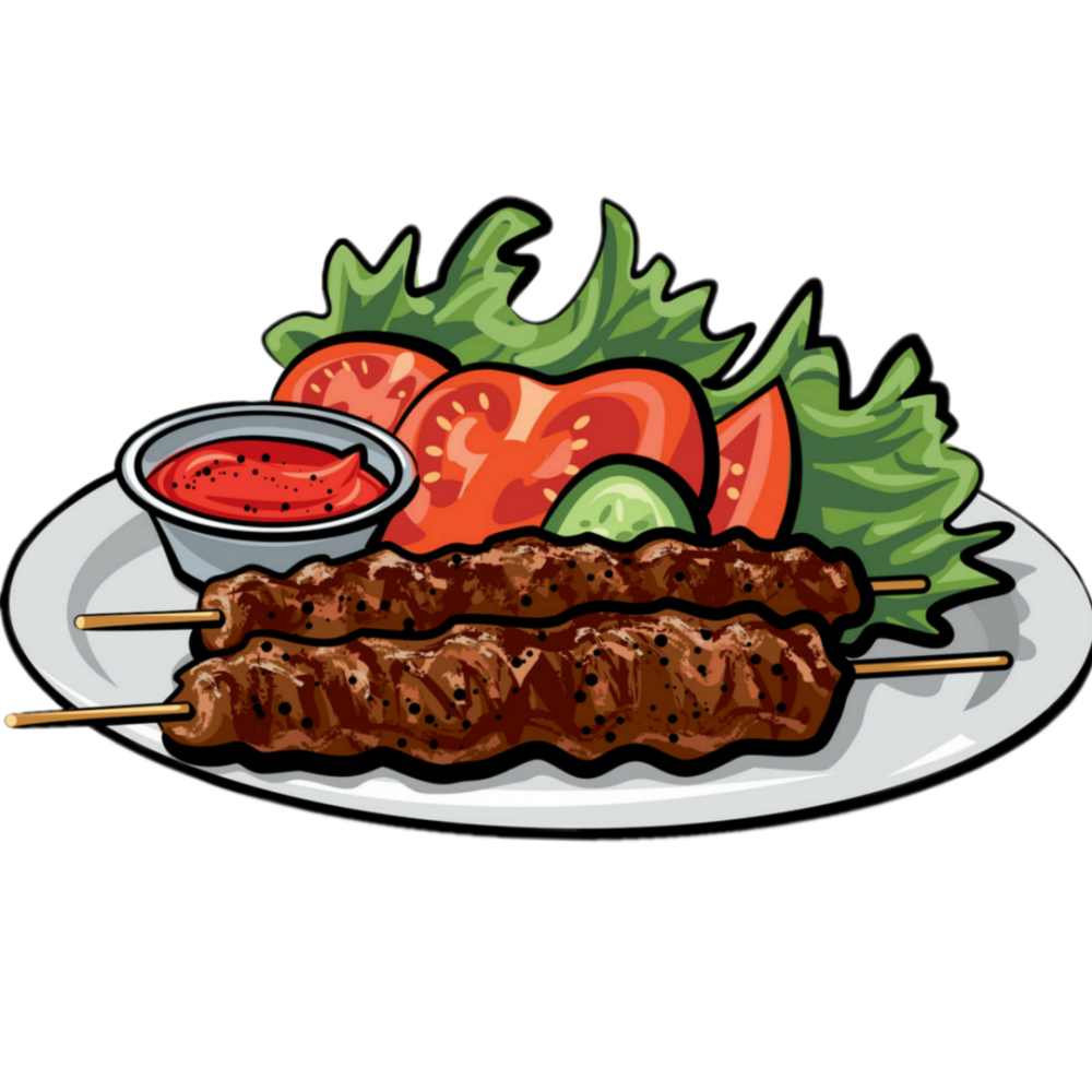 Шашлык нарисованный