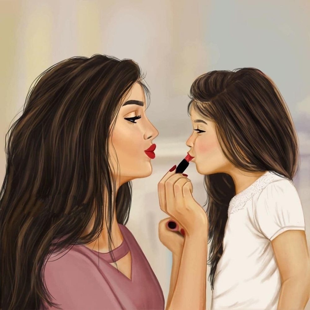 Girly_m Sarra Art мама и дочка