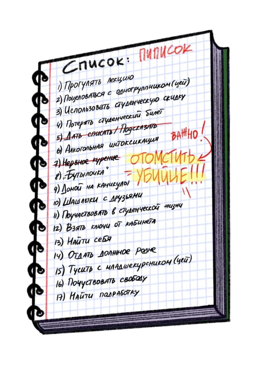Дух моей общаги список