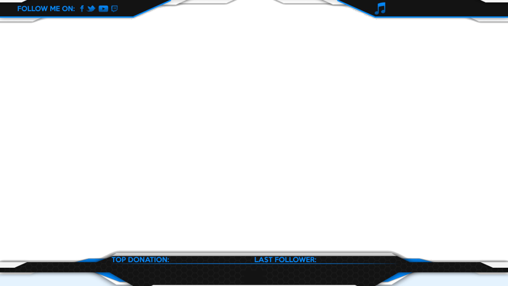 Рамка для оверлея на стриме PNG