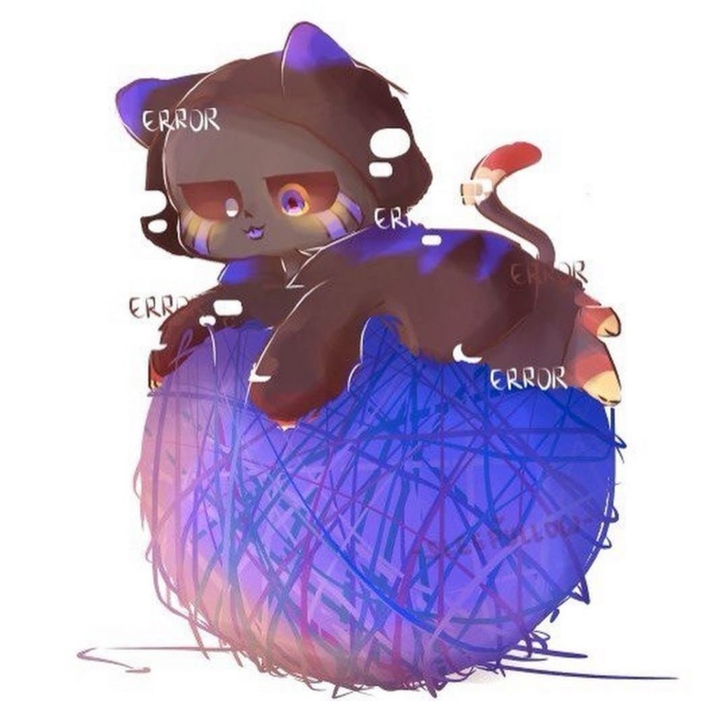 Эррор Санс арт котик