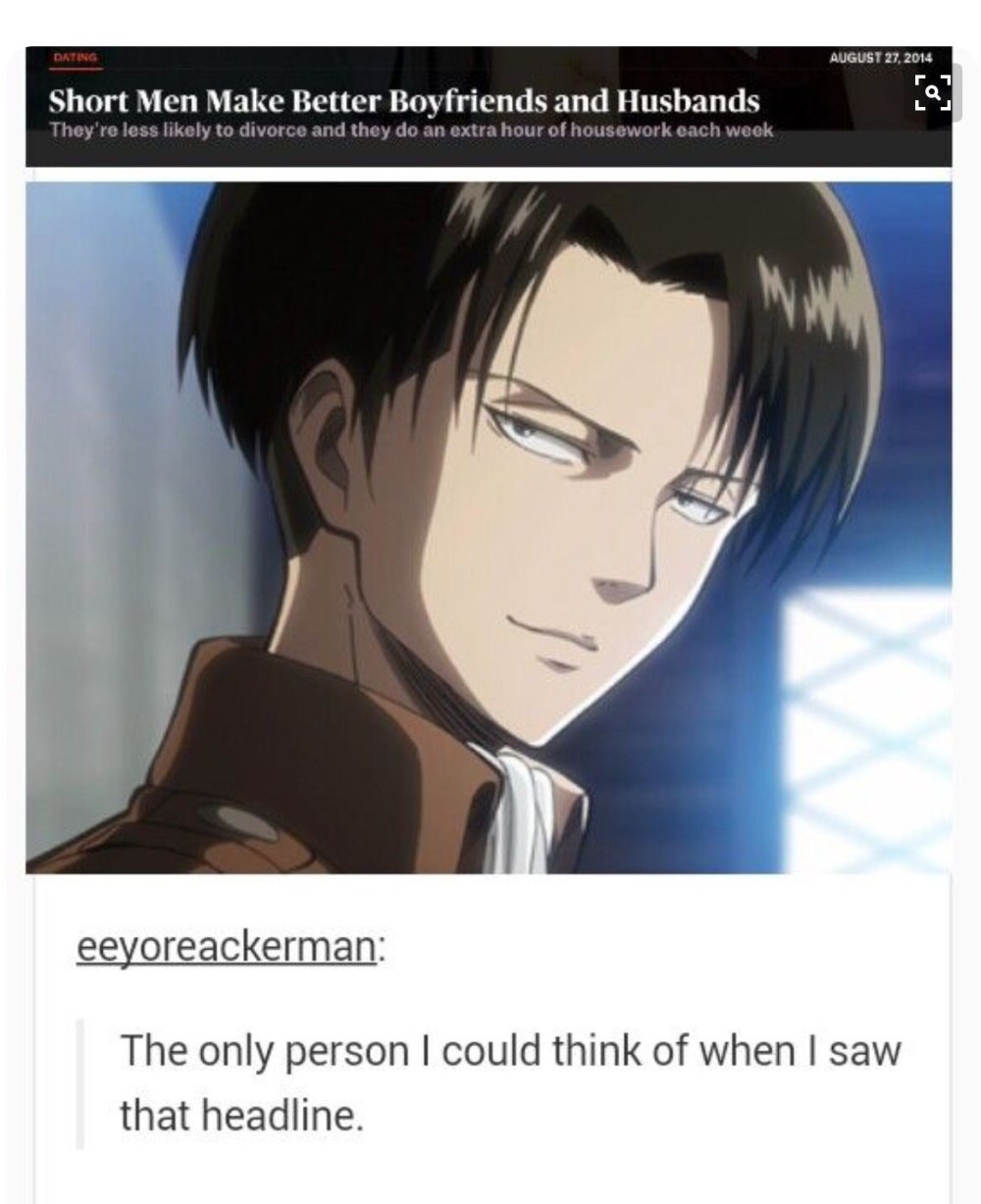 Levi Ackerman улыбается