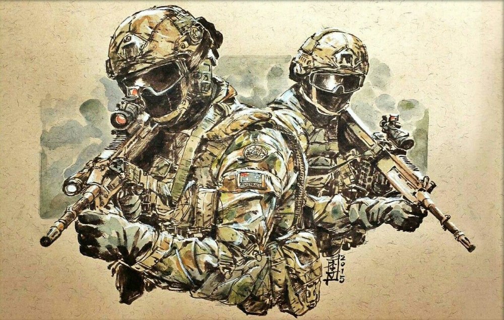 Красивые рисунки спецназа