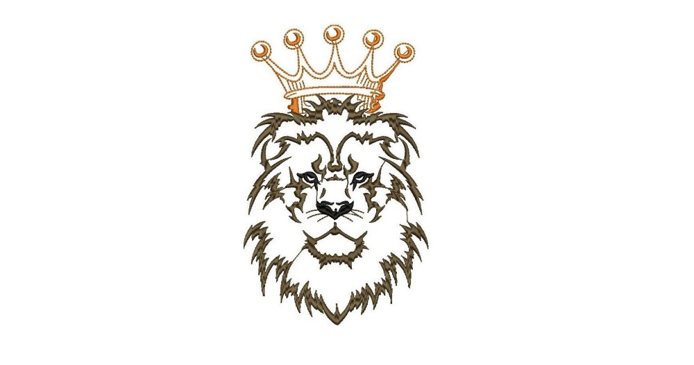 Векторный Лев с короной