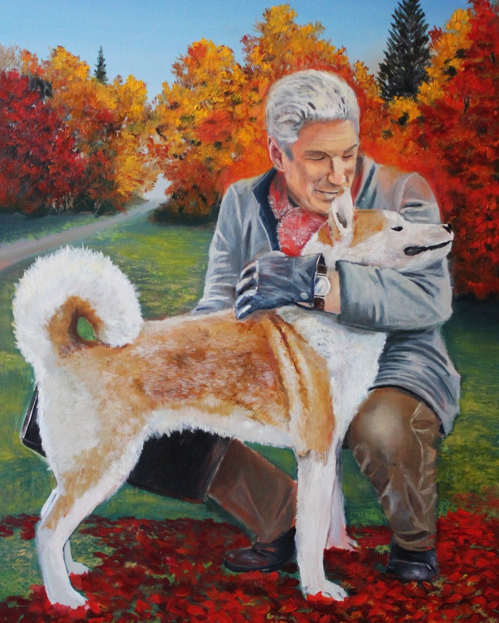 Рисунок хатико