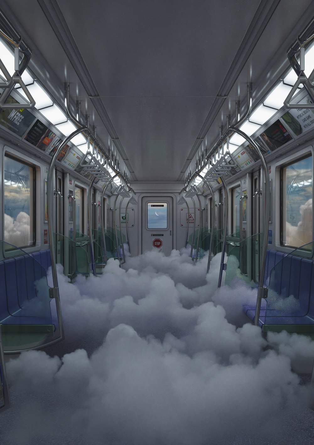 Вагон в облаках Dreamcore