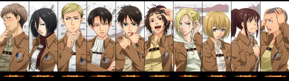 Атака титанов character list