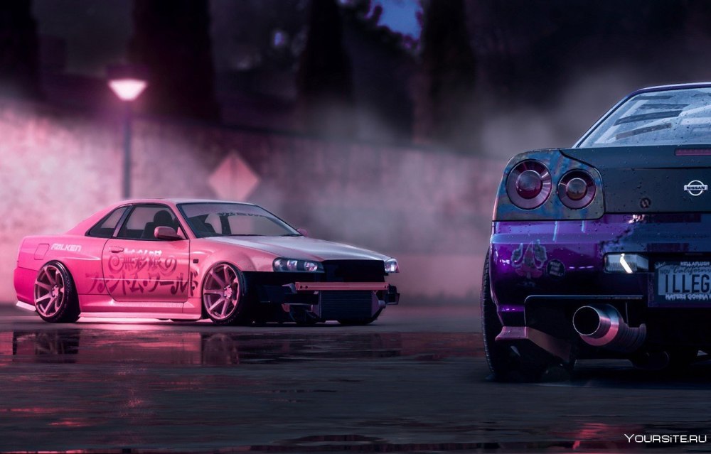 Nissan Skyline GTR r34 дрифт