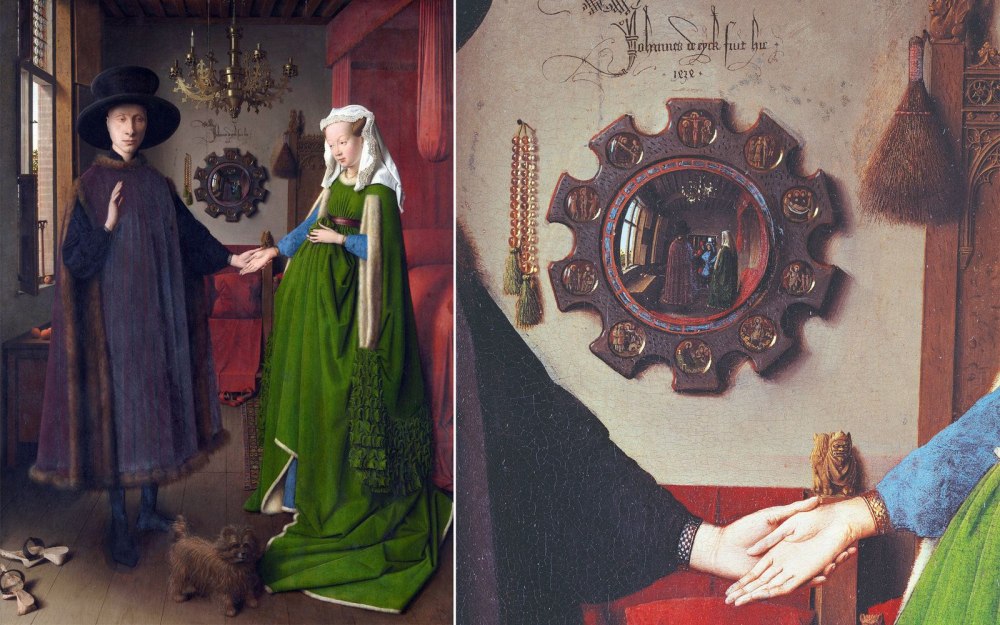 Portrait of the Arnolfini couple Jan van Eyck 1434