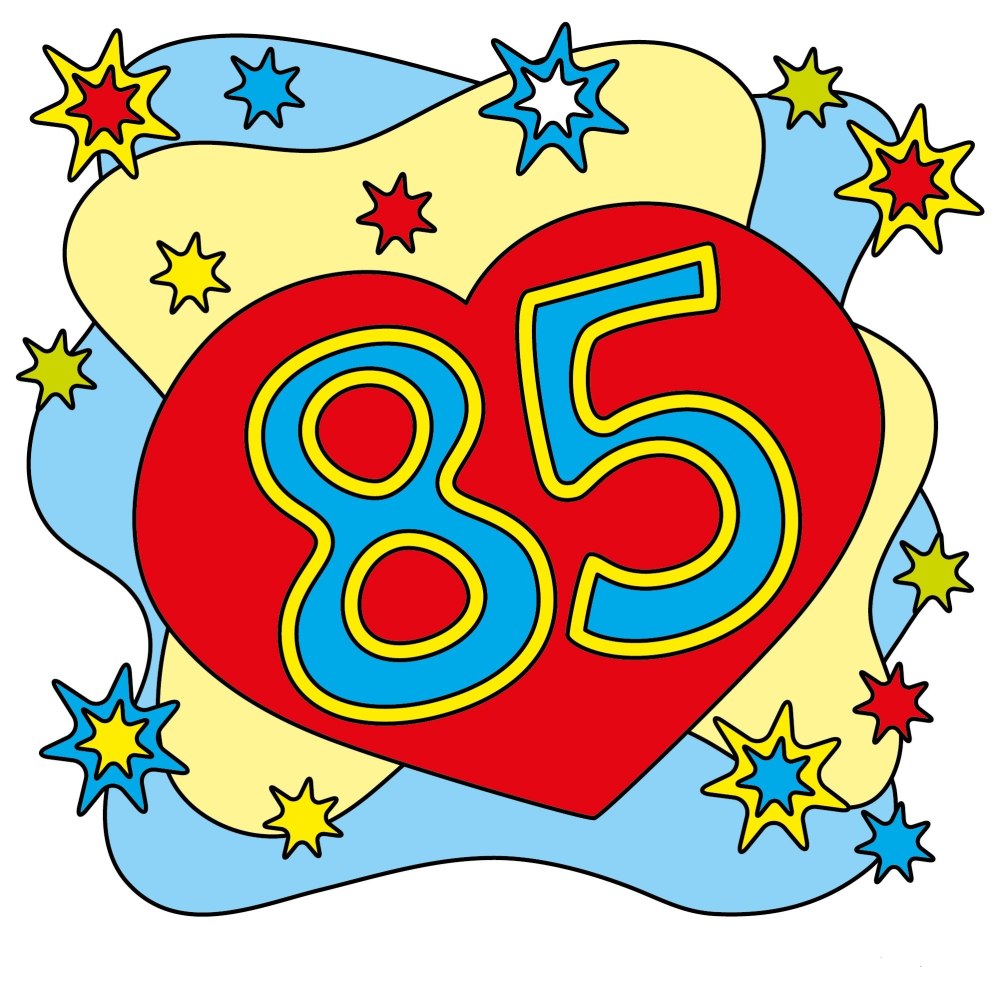 85 Лет цифры