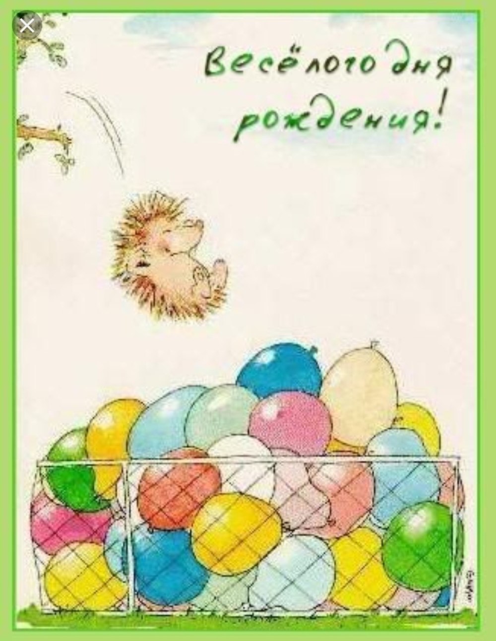 С днем рождения Ежик