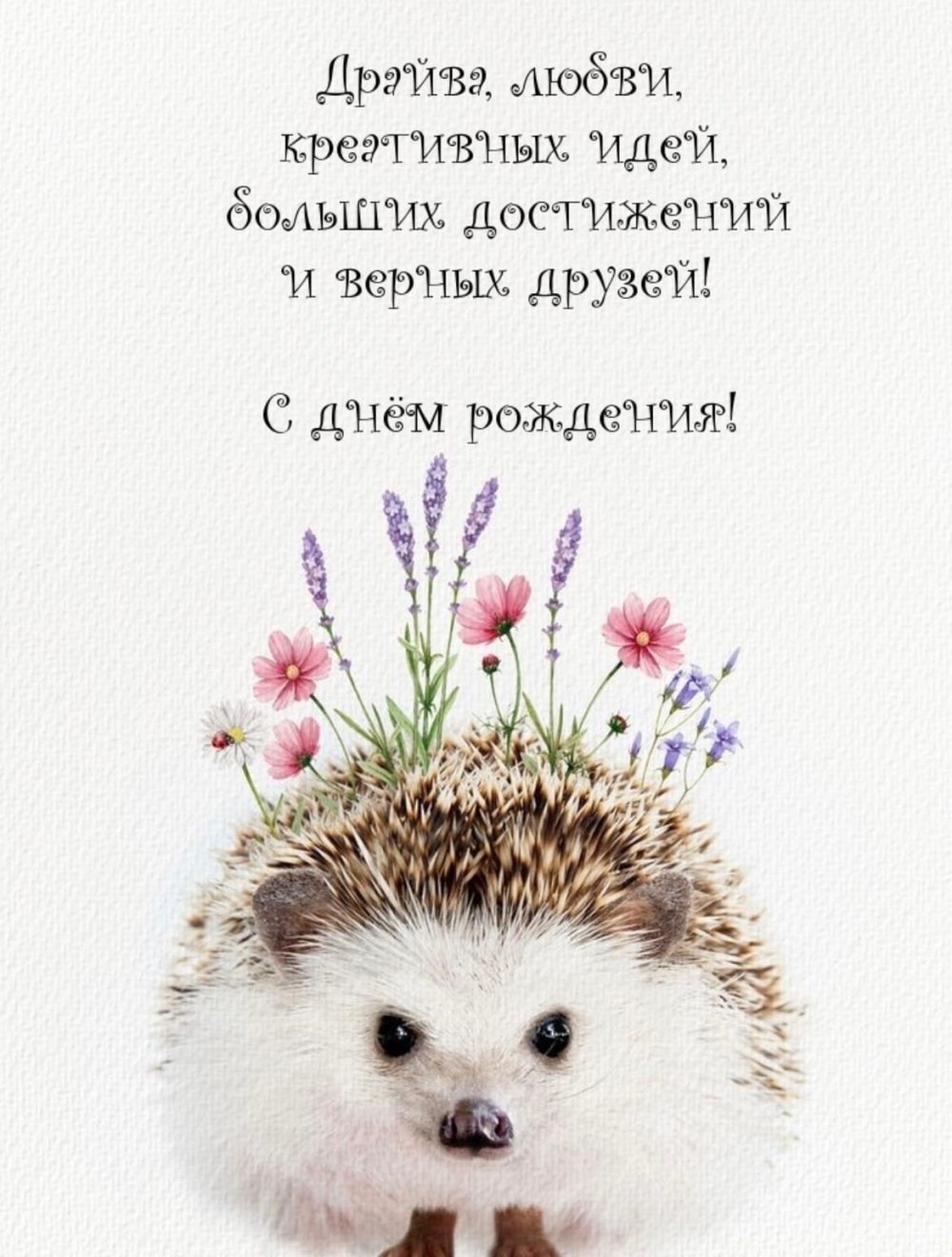 Открытка с мишкой с днем рождения