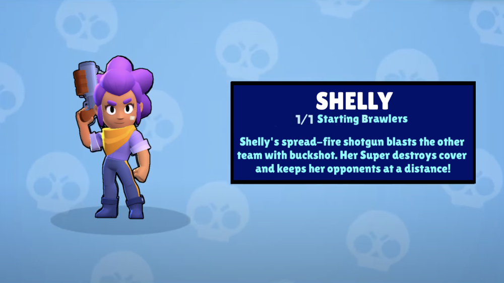 Выпадение Шелли в Brawl Stars