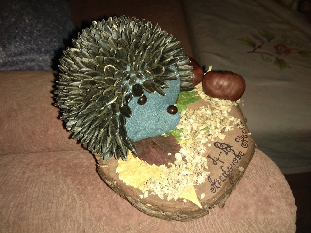 Ежик из цемента