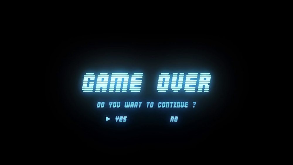 Game over вывеска