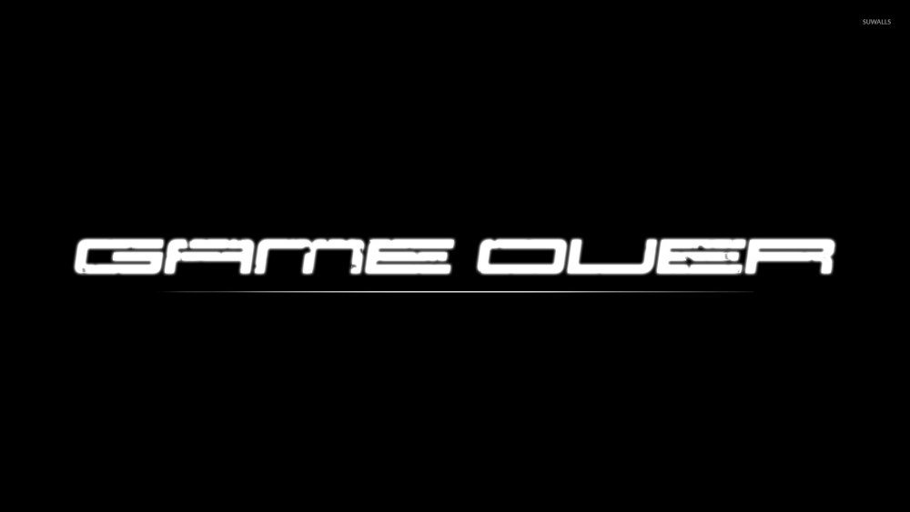 Обои на рабочий стол game over