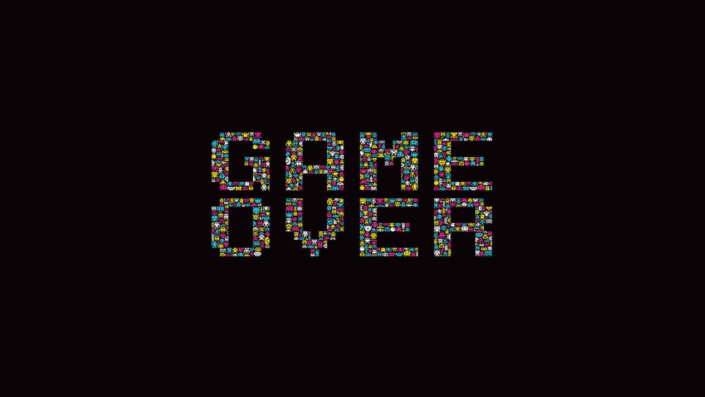 Надпись game over