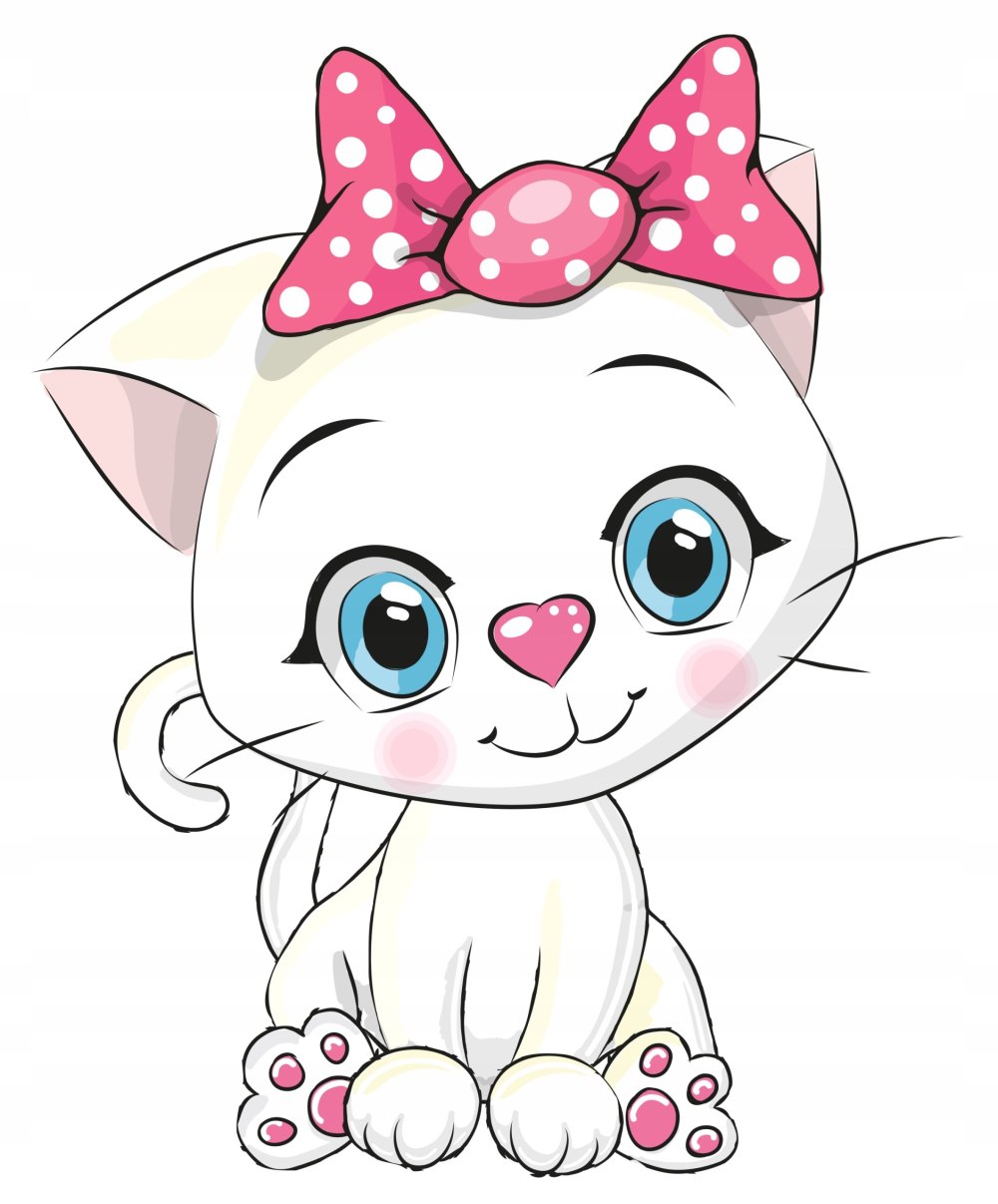 Милый котик рисунок