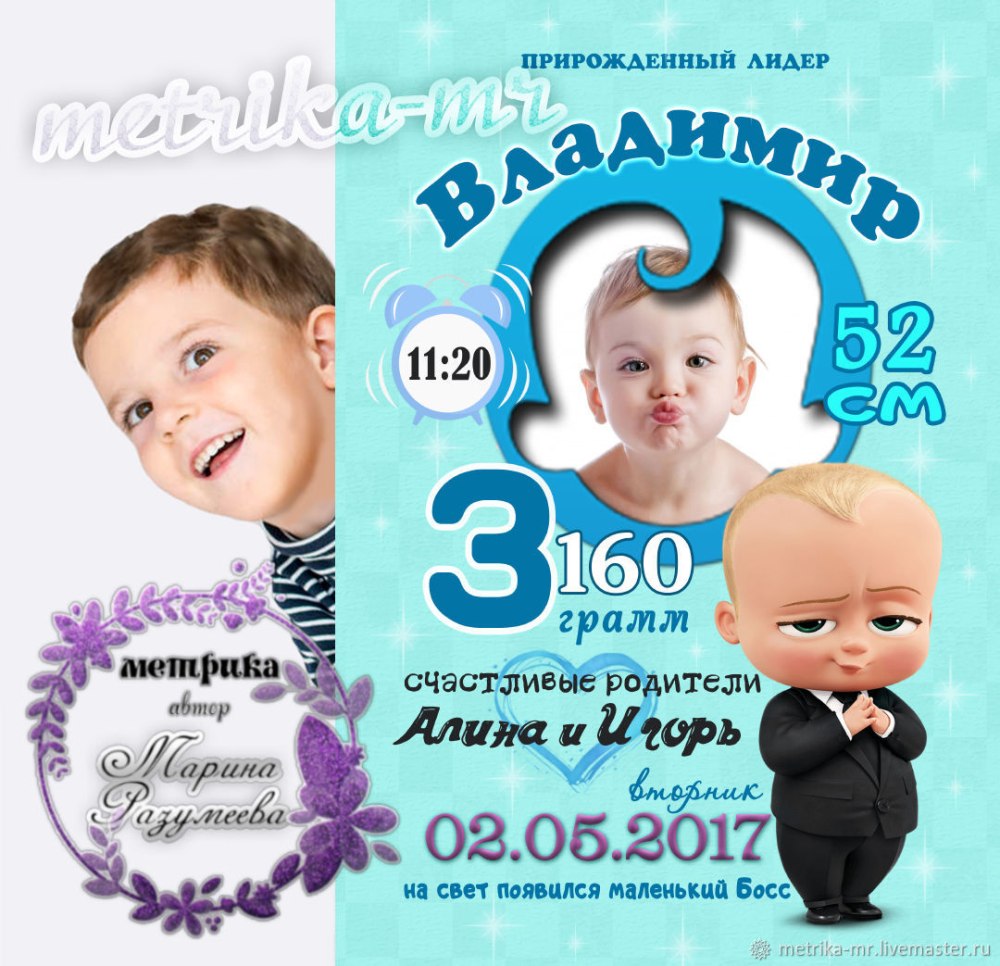 Плакат Постер с днем рождения