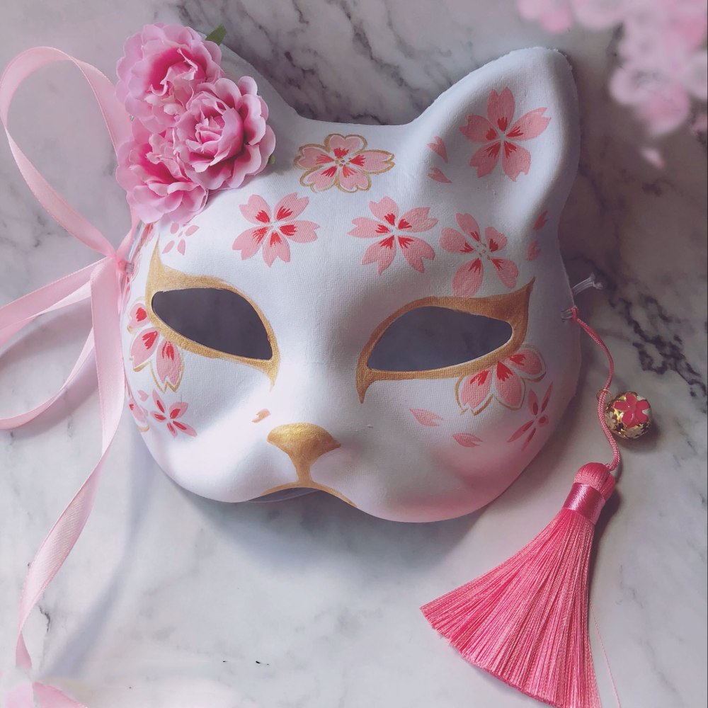 Маска Кицунэ кошка