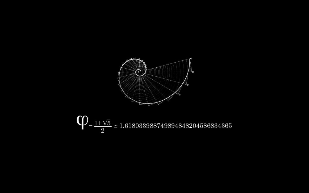 Число Фибоначчи 1.618 золотое сечение