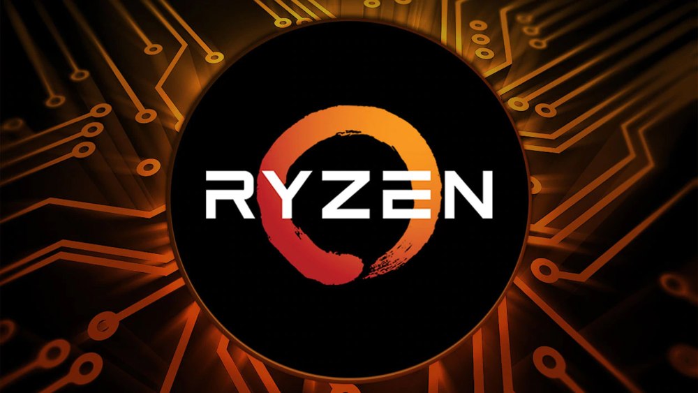 Логотип Интел с надписью Ryzen