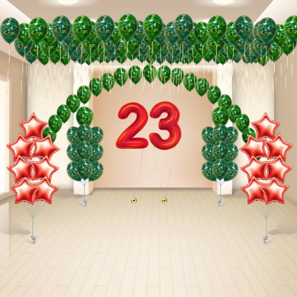 Украшение зала на 23 февраля