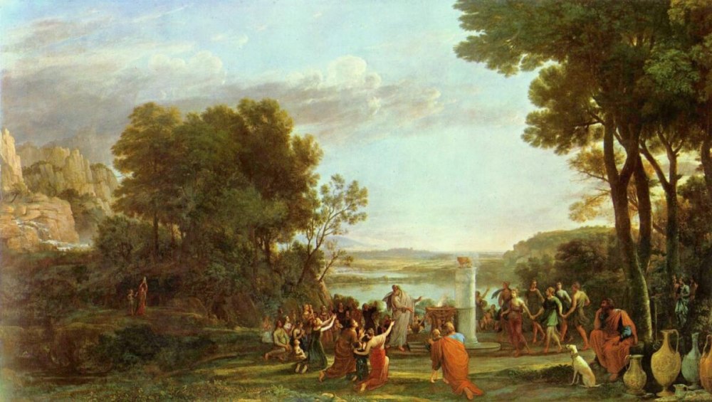 Клод Лоррен (1600-1682) "отплытие царицы савской" классицизм