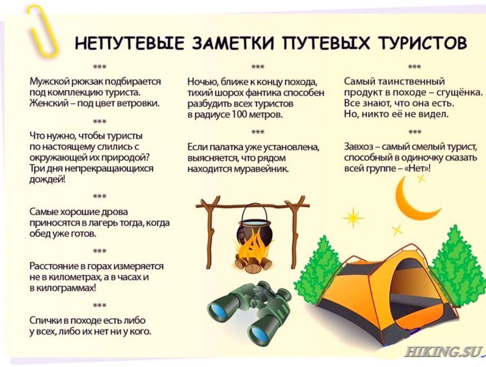 Шутки про поход