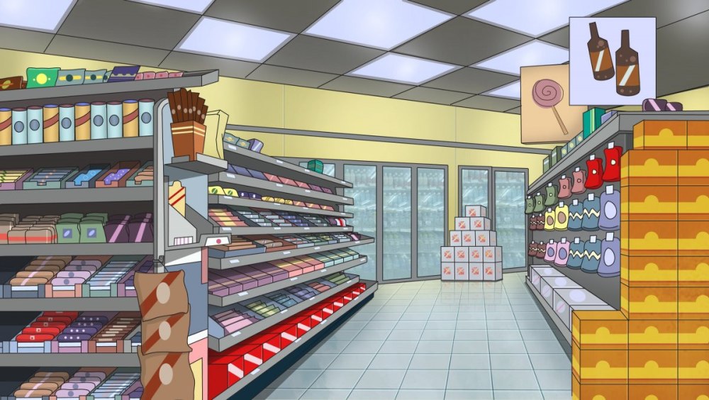 Фон магазина гача лайф продуктовый