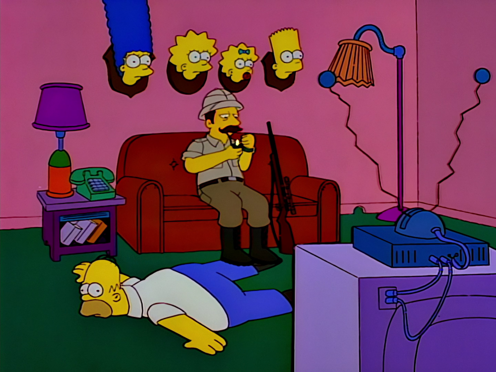The Simpsons на диване