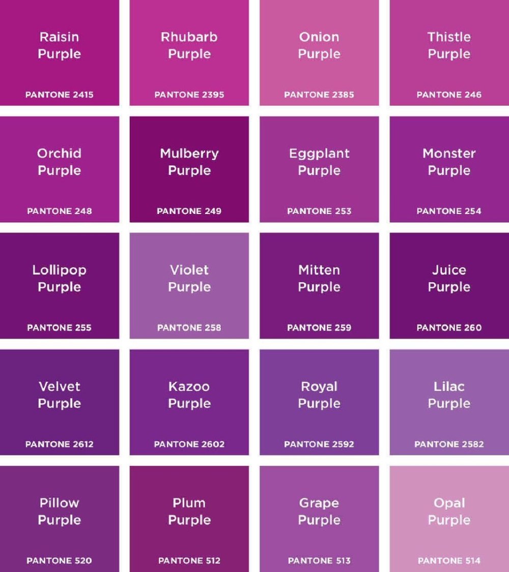 Violet цвет лиловый пантон