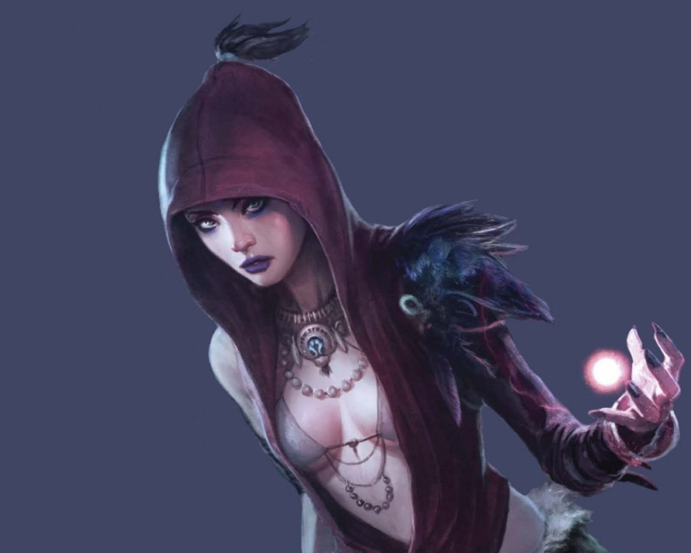 Dragon age Морриган в капюшоне