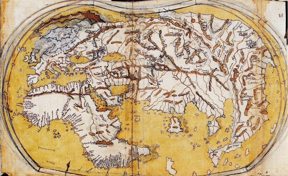 Карта Колумба 1492