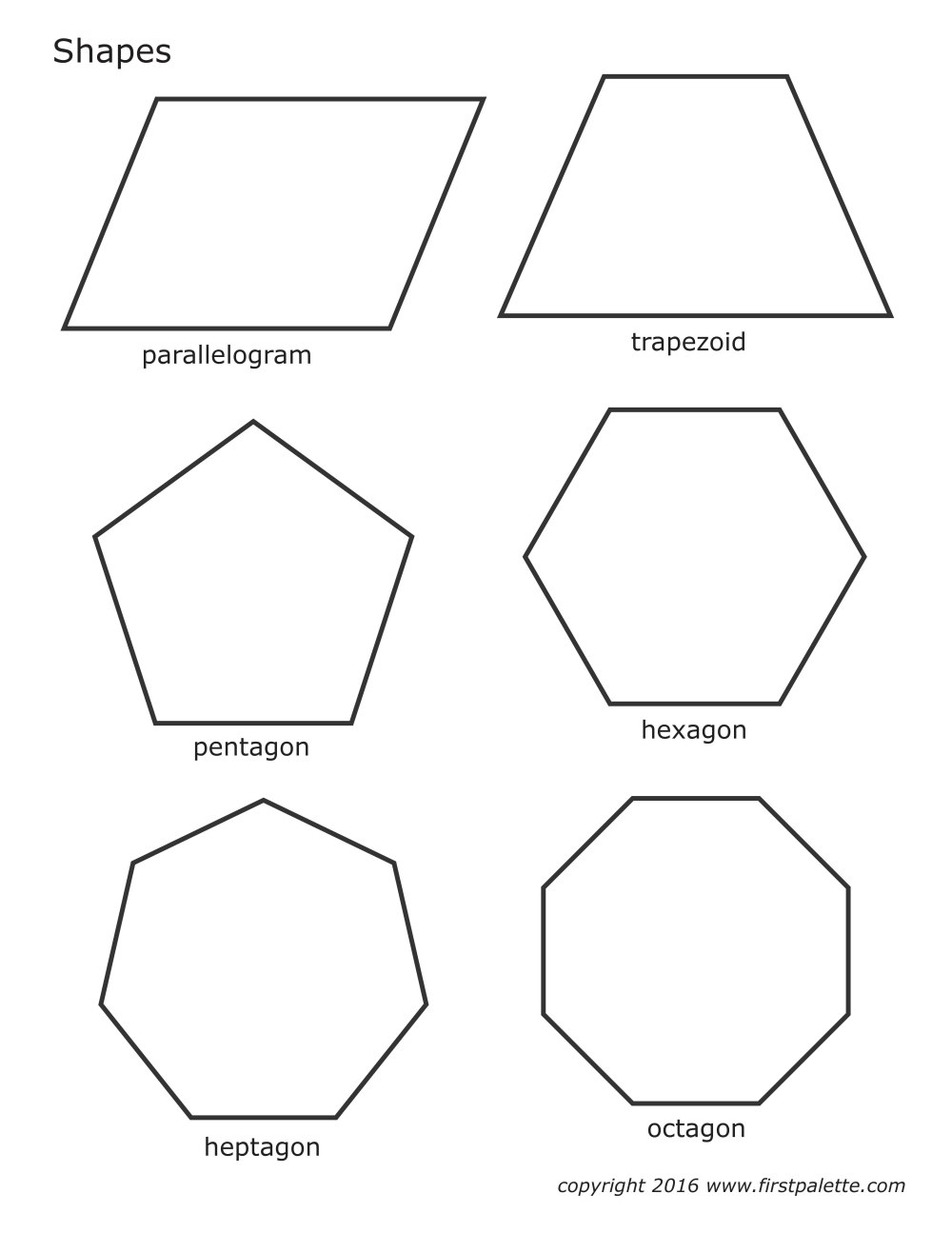 Pentagon Hexagon Octagon