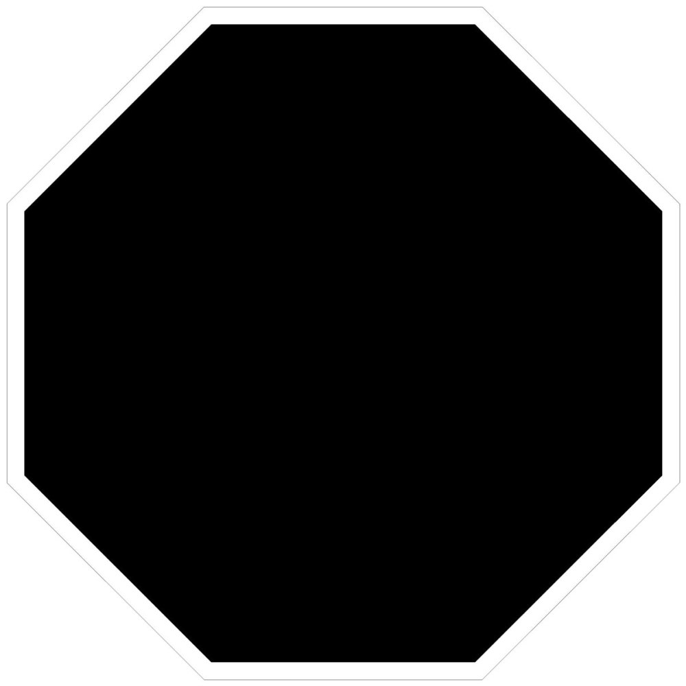 Знак восьмиугольник
