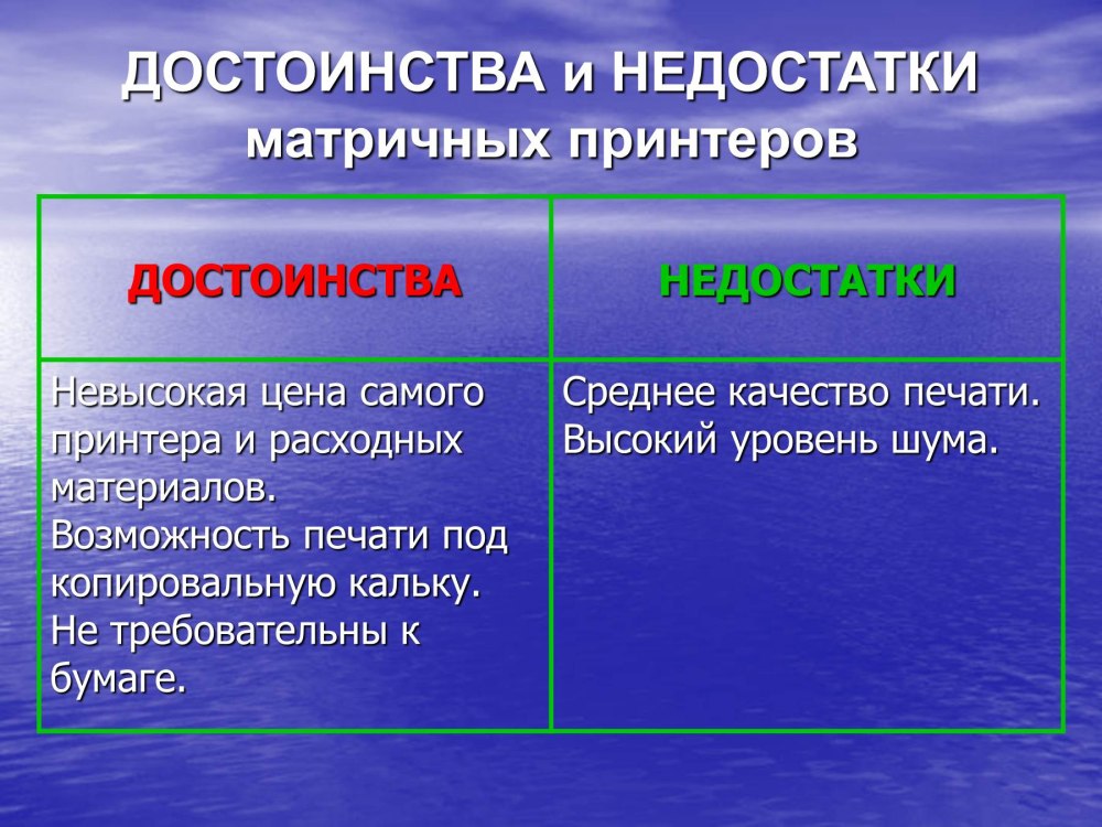 Преимущества и недостатки лазерного принтера