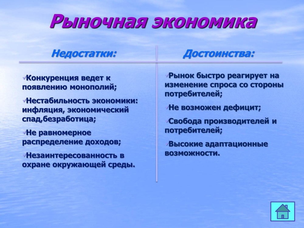 Проблемы рыночной экономики